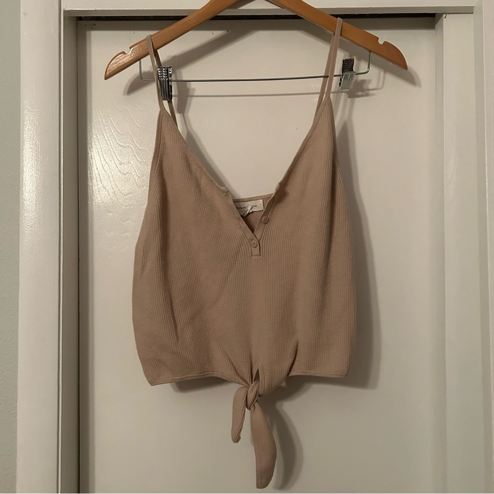 Ribbed knit tank top